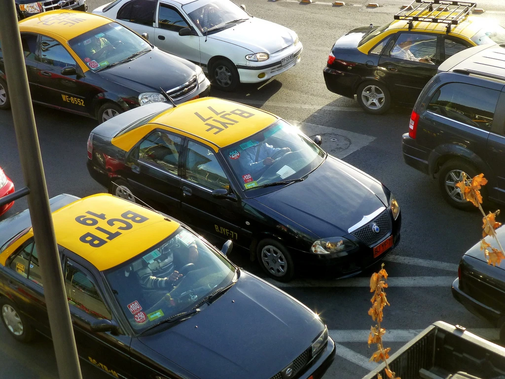Táxi em Santiago